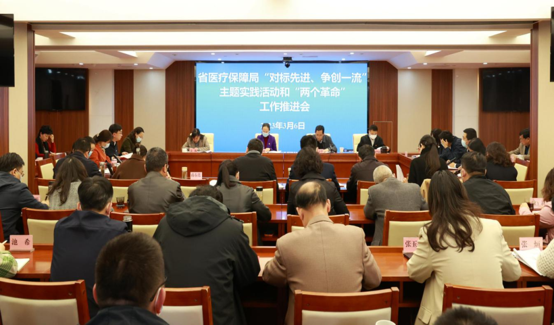 省医保局召开“对标先进、争创一流”主题实践活动和“两个革命”工作推进会